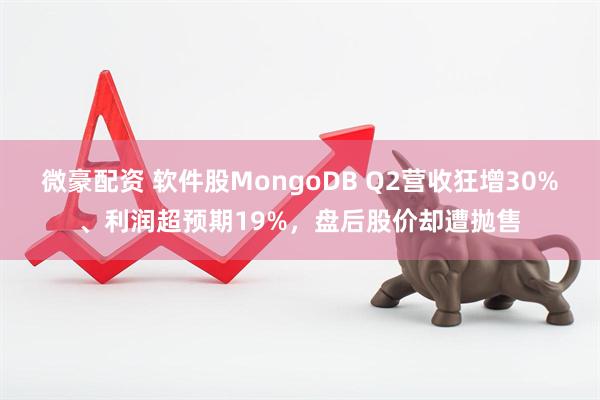 微豪配资 软件股MongoDB Q2营收狂增30%、利润超预期19%，盘后股价却遭抛售